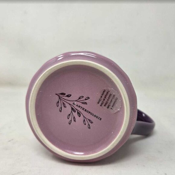 New Anthropologie Elin lilac harvest mug with birds & butterflies - Picture 6 of 8